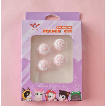  Switch Button Thumb Grips - Pink Paws (2 sets)