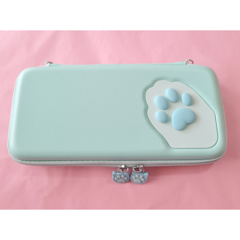  Switch Hard Cover Case - Cat Paw (turquoise)