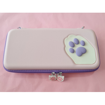  Switch Hard Cover Case - Cat Paw (roze/paars)