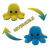 Kawaii Octopus plushie 2 kleuren - Yellow / Blue - happy & grumpy