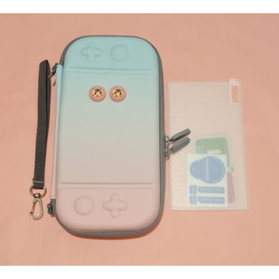  Switch Lite Hard Cover Case - Blauw/Roze