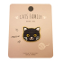 Kawaii Zwarte Kat Stoffen Sticker 1 stuk