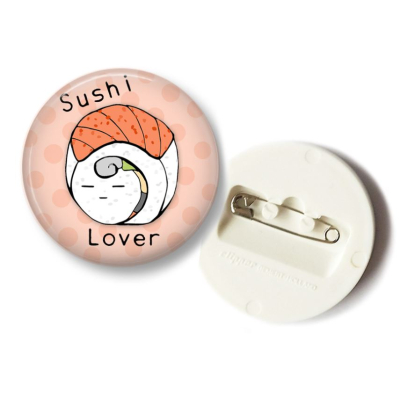 'Sushi Lover' Uramaki Button - 36mm