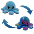 Kawaii Octopus plushie 2 kleuren - Glitter / Blue Dots - happy & grumpy