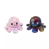 Kawaii Octopus plushie 2 kleuren - Galaxy / Stars - happy & grumpy