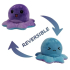 Kawaii Octopus plushie - Purple / Blue - happy & grumpy (nieuwe look, meer details!)
