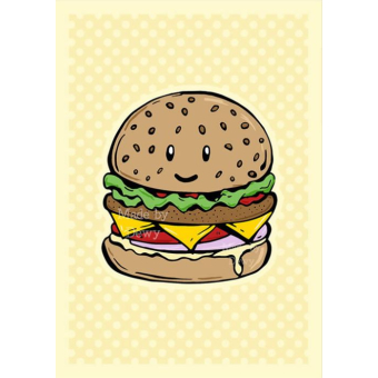 'Kawaii Hamburger' Kaart