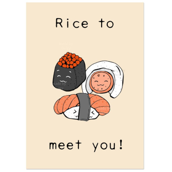 'Rice to meet you' Sushi Kaart (B)