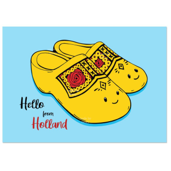 'Hello Holland' Klompjes Kaart