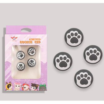  Switch Button Thumb Grips - Cat Paws (Black)