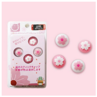  Switch Button Thumb Grips - Pink Sakura
