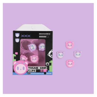  Switch Button Thumb Grips - Bears Pink & Purple (2 designs)