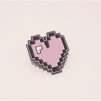 Pixels Heart Pin