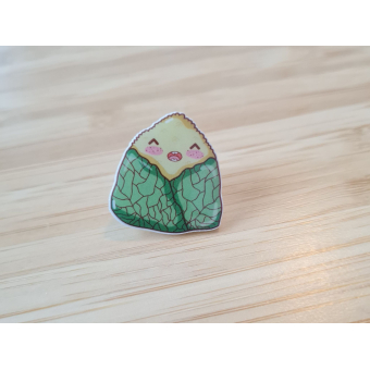 Sushi Happy Seaweed Acrylic Pin